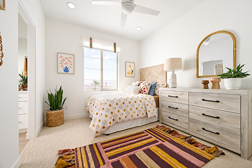 kids room with modern dresser